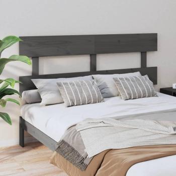 Cabecero para cama de madera maciza de pino blanco 154x3x81 cm