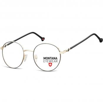 Montana Eyewear MM587 MM587A Armazones y Gafas Recetadas para Hombre Dorados con Lentes de 50