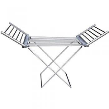 Secatoallas eléctrico plegable de aluminio con 18 barras, 230W y 145cm - Secado rápido y seguro