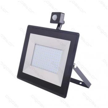 Aigostar 100W Foco LED con Sensor de Movimiento, 10000LM Super Brillo, IP65 Impermeable, 4000K Blanco Natural, Proyector LED Exterior para Jardín, Garaje, Patio, etc