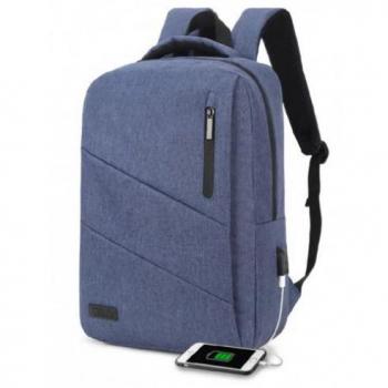 Mochila Subblim City Backpack para Portátiles hasta 15.6 con Puerto USB - Azul