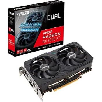 ASUS Dual AMD Radeon RX 6500 XT OC Edition 4GB GDDR6 - Tarjeta Gráfica Gaming