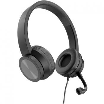 Auriculares Diadema Conceptronic POLONA05BC USB-C Binaural con Cancelación de Ruido y Micrófono Flexible 2m Negro