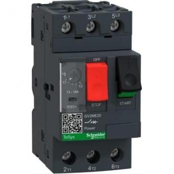 Schneider Electric TeSys GV2 - Motor Circuit Breaker, 3 Pole, 13-18A, Thermal Magnetic, Toggle Control