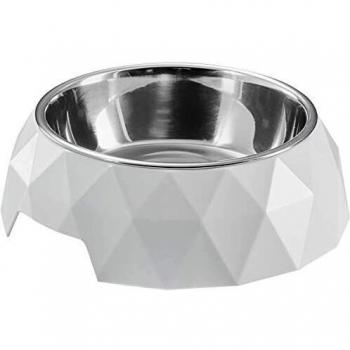 Comedero Triangular de Melamina Hunter Kimberley Blanco 160 ml