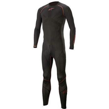 Alpinestars Ride Tech Lite 1-Piece Base Layer Undersuit Black/Red XS/S