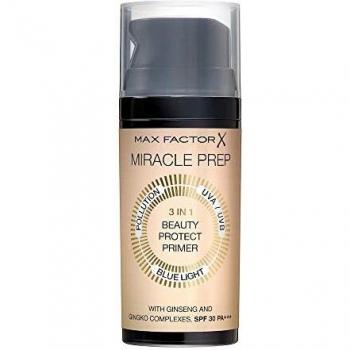 Max Factor Miracle Prep 3-in-1 Primer SPF 30, 30 ml, Transparent