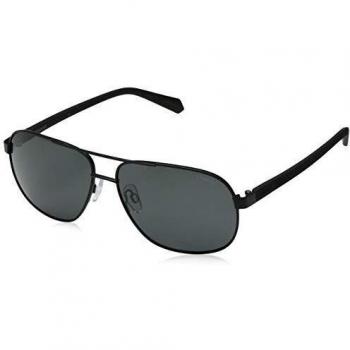 Polaroid Men's PLD 2059/S M9 003 Sunglasses, Matt Black/Grey Grey, 60