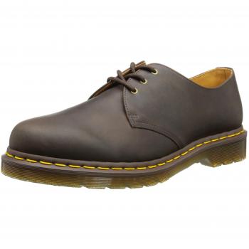 Dr. Martens 1461 Crazy Horse Leather Oxford Shoes for Men, Dark Brown, Size 40