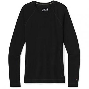 Camiseta interior de manga larga Smartwool Merino 250 negra para mujer - Talla M