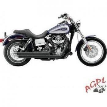 HARLEY DAVIDSON FXD 1450-1584-06/11-PIEZA SILENCIOSA LÍNEA ESCAPE SPEEDSTER SLASH DOWN BLACK COBRA-1800-1227