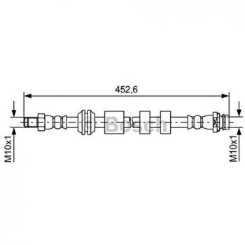 Manguera de freno Bosch BH1625 - 1987481741