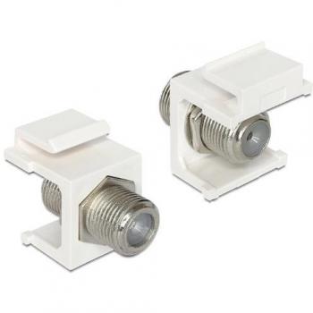 Módulo Keystone F hembra a F hembra Delock 86300 - Conector para Antennas