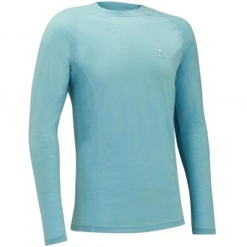 Rodez Merino Long Sleeve Base Layer - Turquiose - Lrg