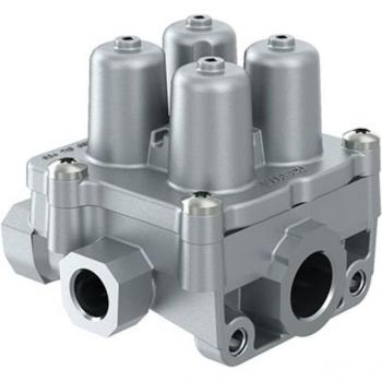 Válvula de protección multicircuito WABCO 9347141090 - Válvula de seguridad de varios circuitos, diseñada para sistemas neumáticos en vehículos comerciales, permite el control y la protección de múltiples circuitos neumáticos, fabric