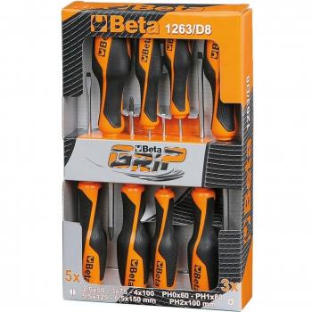 Beta 012630008-1263/D8-Juego 8 Destornilladores Lp-Ph