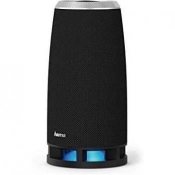 Hama SoundcupZ Altavoz Bluetooth 4.2 USB Tarjeta Micro SD Clavija AUX de 35 mm Iluminado para Smartphone PC Tablet Color Negro