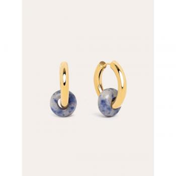Pendientes Aro Carmen True Marine de acero bañados en oro