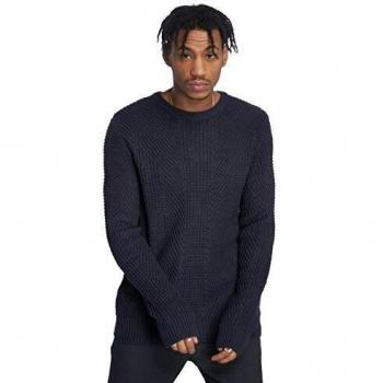 Jack & Jones Jcostanford Crew Neck Camp Suter Pulver, Negro