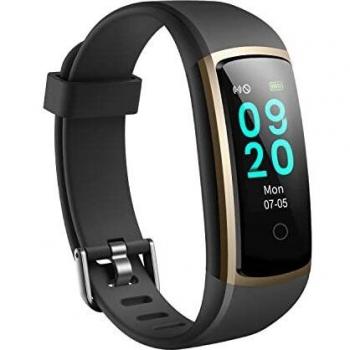 ASIAMENG Reloj Deportivo Hombres Mujeres Podómetro Presión Arterial Reloj Deportivo Monitor de frecuencia cardíaca Pulsera Inteligente IP68 Contador de calorías para Android iOS