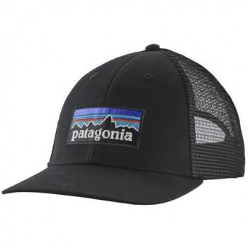 Patagonia P-6 Logo LoPro Trucker Hat - Gorra de Camionero para Hombre en Color Negro
