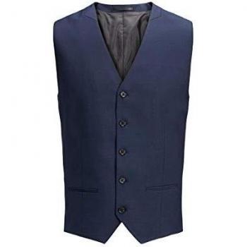 Jack & Jones Men's Olaris Dark Navy Waistcoat Size 50