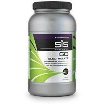 SiS GO ELECTRO Bebida Energética en Polvo, Suplemento Isotónico con Carbohidratos y Electrolitos para Hidratación y Energía en el Deporte, Vegano y Sin Gluten 1.6 kg, 40 Porciones, Grosella Negra