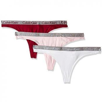 Calvin Klein Thong 3pk tanga, Rosa