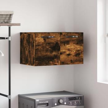 Armario de pared de madera ingeniería en roble ahumado 60x36,5x35 cm