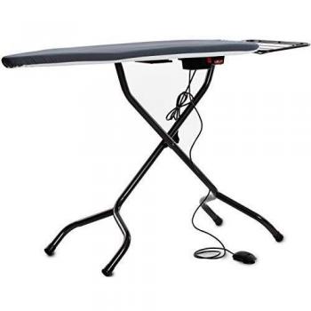 Mesa de planchar Lelit Claudia PA173, superficie calefaccionada, función de aspiración con control a pedal y punta afilada