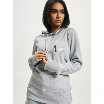 Mister Tee Kicks Love Embroidered Hoodie for Women - Grey XL
