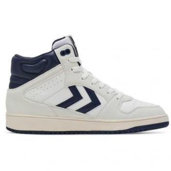 Hummel St. Power Play Mid RTM Unisex Sneakers - White/Navy