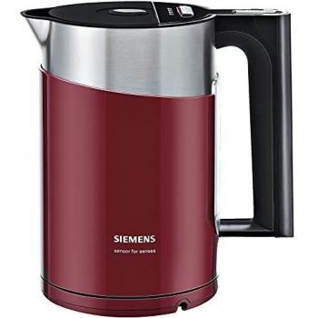 Siemens TW86104P - Hervidor eléctrico, 2400 W, 1.5 L, color rojo