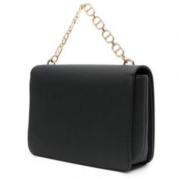 Love Moschino Women's Black Handbag with Removable Shoulder Strap and Chain
