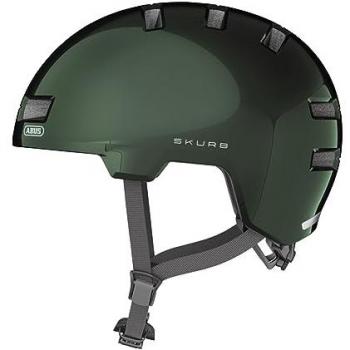 Abus Skurb Urban Lifestyle Bicycle Helmet - Moss Green, Size L (58-61 cm)