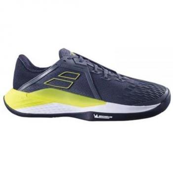 Babolat Propulse Fury 3 Clay Men's Tennis Shoes - Dark Grey, Neon Green