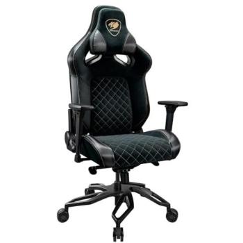 Silla Gaming Cougar Titan Pro V2 Gold F, Ergonómica, Acolchada, Soporte Lumbar, Inclinable, 4D, Hasta 160 kg