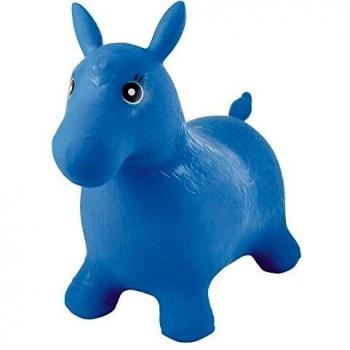 LEXIBOOK-Bg050 Poni Saltarín Hinchable Color azul Norme