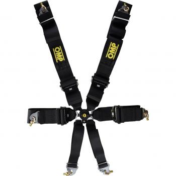 Omp OMPDA804SLF71 804 Superleggera 2013 Cinturón De Seguridad 6 Puntos De Fijación Homol. Fia-D 256.T / 98 Negro