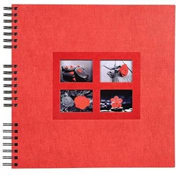 Exacompta Passion Álbum Foto con espirales, Cubierta de Papel, Rojo, 35.00x33.00x3.30 cm