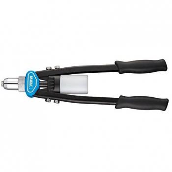 Fervi 453-0 Remachadora Una Palanca Doble, 3.2 A 6.4 Mm, Cian/Negro