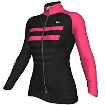 Ale PRR Piuma Chaqueta Racing, Mujer, Negro/Rosa, L