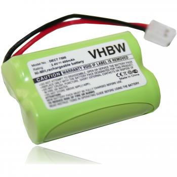 vhbw Batería Recargable Compatible con Audioline DECT 7500, 7500 Micro, 7501, 7800, 7800B, 7801 teléfono Fijo o inalámbrico