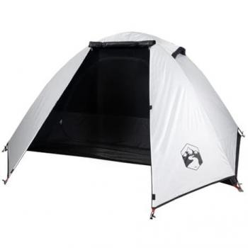 Tienda de Campaña Iglú 2 Personas Tela Opaca Impermeable Toldo Portátil de Senderismo Refugio de Camping Carpa de Exterior Color Azul, Naranja, Verde y Blanco