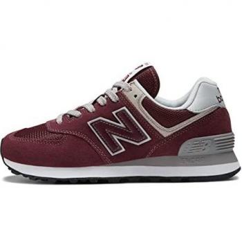 New Balance Women's 574 Core Sneakers - Red/White (Size 6)