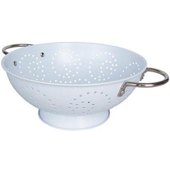 Laroom Escurridor Satinado, Metal, Blanco