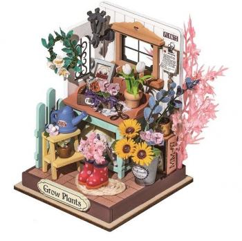 Dreaming Terrace Garden DIY Miniature Kit with Furniture