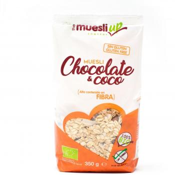 Muesly Up Muesli con Chocolate y Coco - Paquete de 6 x 350 gr - Total: 2100 gr