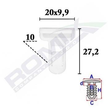 Pinza para tapicería ROMIX C70374 - Clip, listón, fabricada en acero de alta resistencia, mango ergonómico para un agarre cómodo, diseño compacto y ligero, ideal para trabajos de tapicería y manualidades