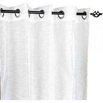 Cortina Visillo 8 Aros 140x260 Blanca